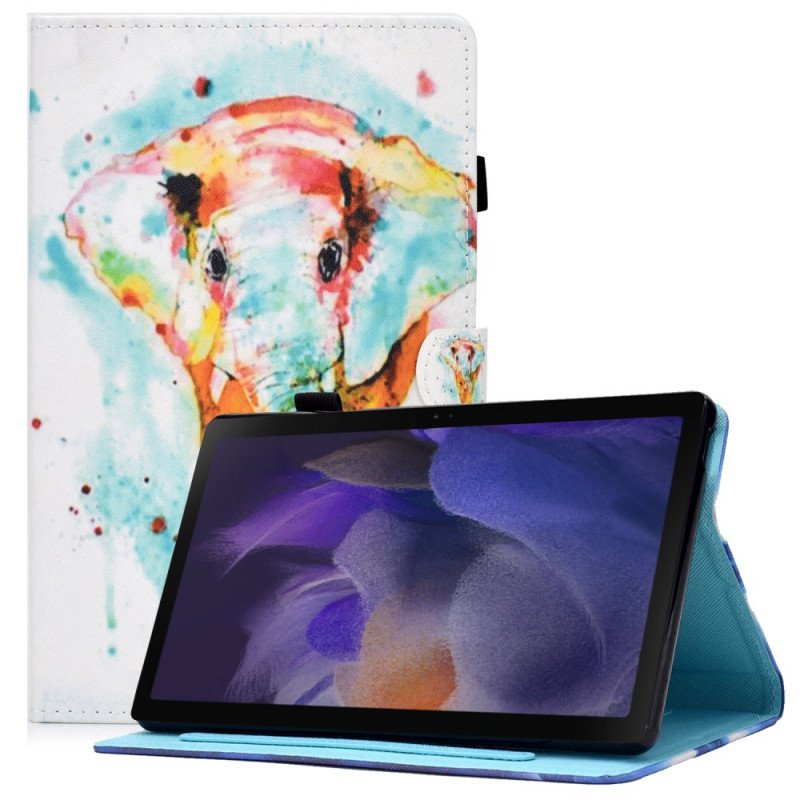 Fodral Samsung Galaxy Tab A8 (2021) Akvarell Elefant