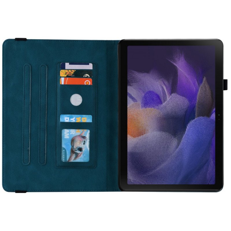 Fodral Samsung Galaxy Tab A8 (2021) Fjärilar Tryckt Mönster