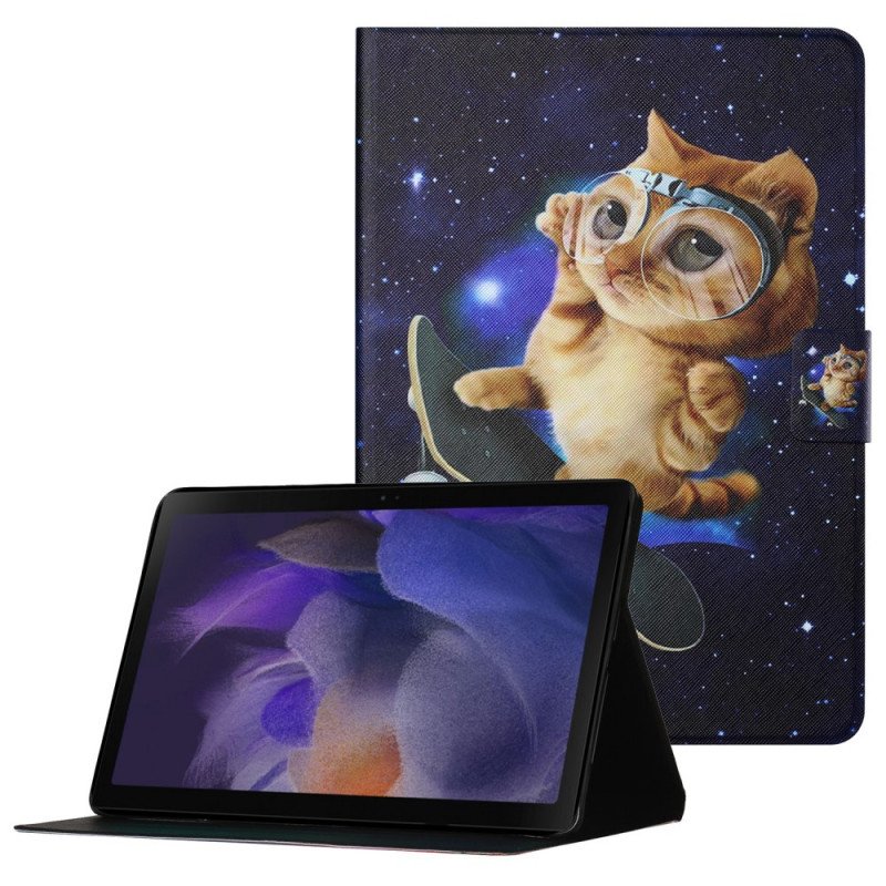 Fodral Samsung Galaxy Tab A8 (2021) Katt Skateboard