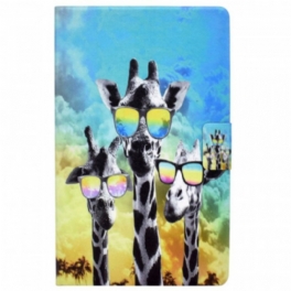 Fodral Samsung Galaxy Tab A8 (2021) Snygga Giraffer