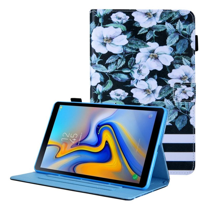 Läderfodral Samsung Galaxy Tab A8 (2021) Blomma Design