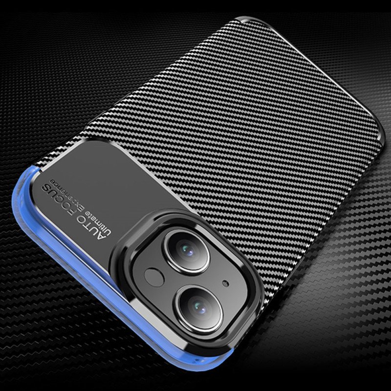 Skal iPhone 15 Plus Carbon Texture Fiber