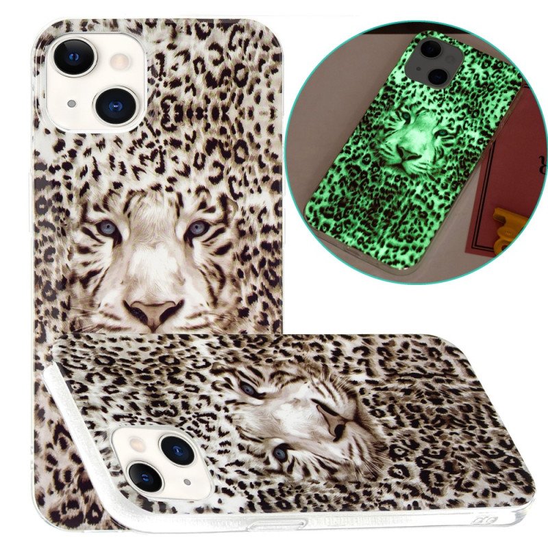 Skal iPhone 15 Plus Fluorescerande Leopard