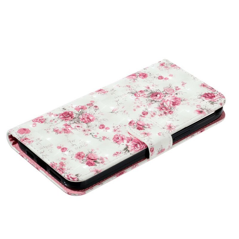 Fodral iPhone 13 Pro Max Med Kedjar Strap Light Spot Flowers