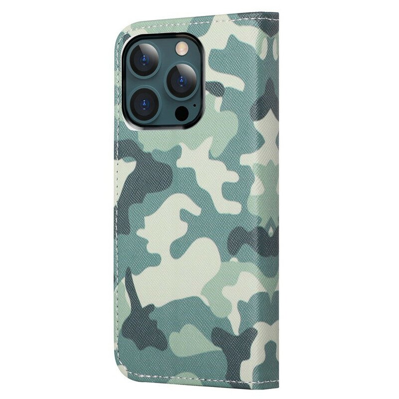 Fodral iPhone 13 Pro Max Militärt Kamouflage