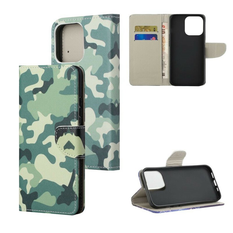 Fodral iPhone 13 Pro Max Militärt Kamouflage