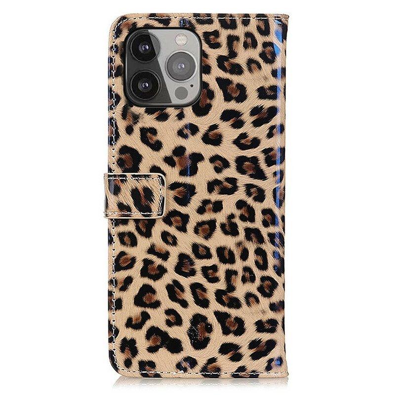 Fodral iPhone 13 Pro Max Vanlig Leopard