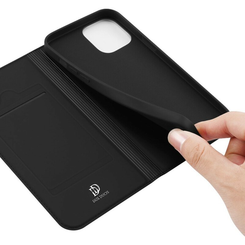 Folio-fodral iPhone 13 Pro Max Läderfodral Skin Pro Series Dux Ducis