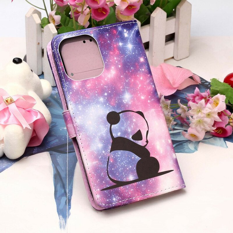 Folio-fodral iPhone 13 Pro Max Panda Galaxy