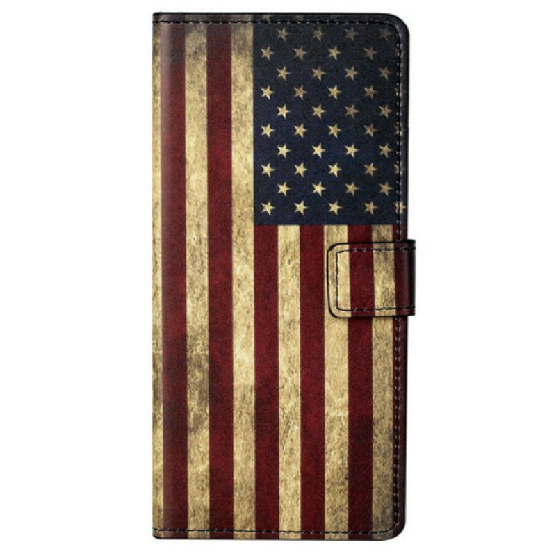 Folio-fodral iPhone 13 Pro Max Usa:s Flagga