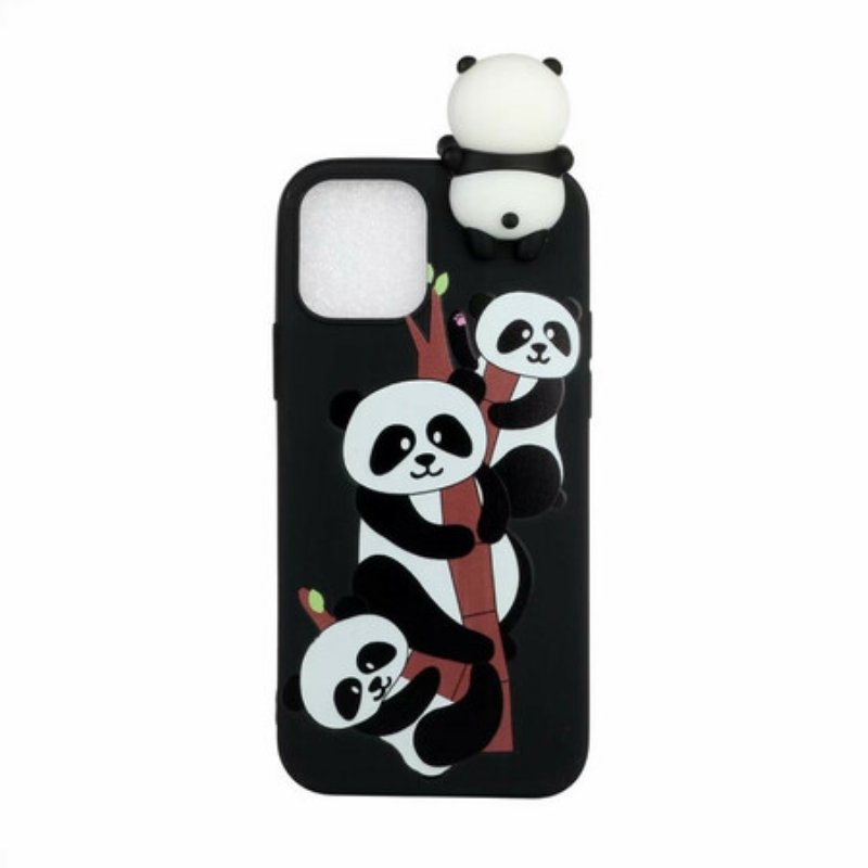 Mobilskal iPhone 13 Pro Max 3d Pandas På Bambu