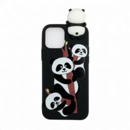 Mobilskal iPhone 13 Pro Max 3d Pandas På Bambu