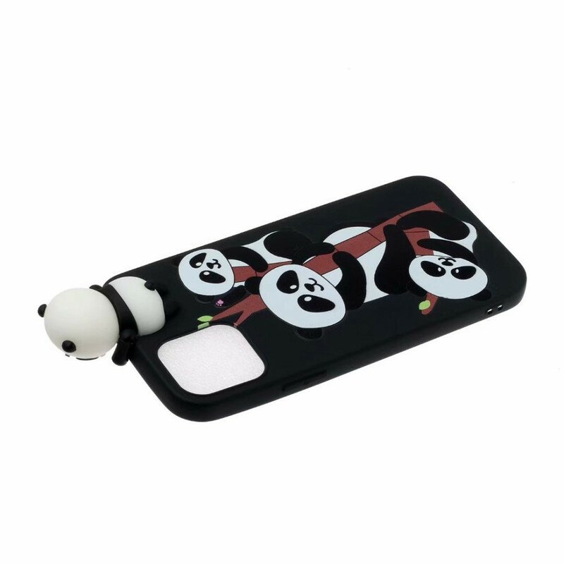 Mobilskal iPhone 13 Pro Max 3d Pandas På Bambu