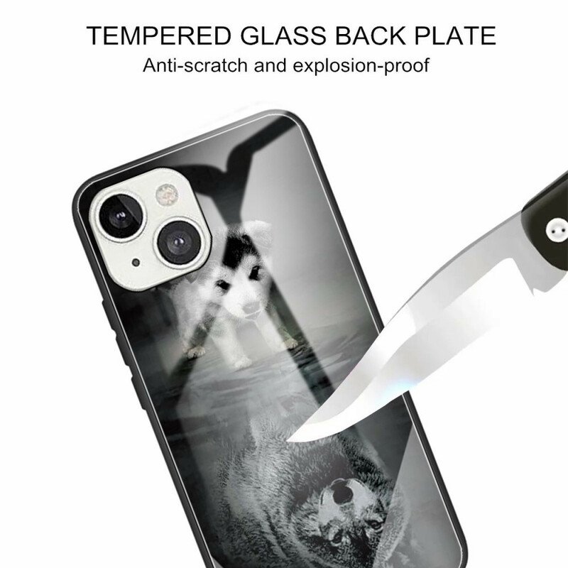 Skal iPhone 13 Pro Max Valpdröm Härdat Glas