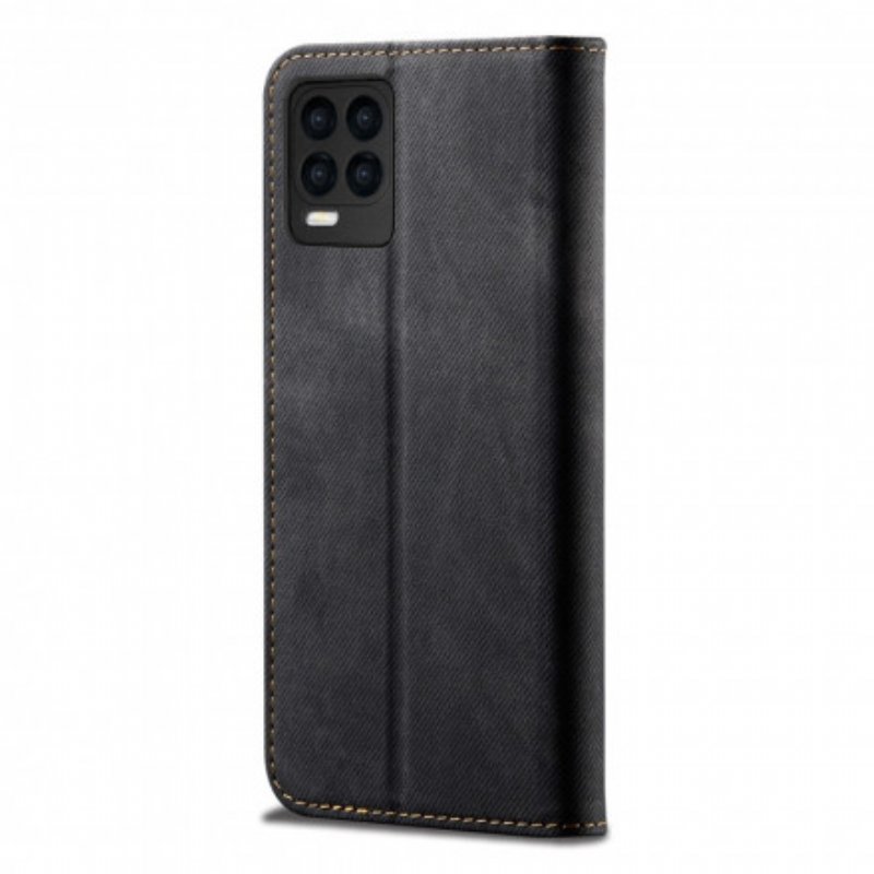 Folio-fodral Realme 8 / 8 Pro Läderfodral Denim Tyg