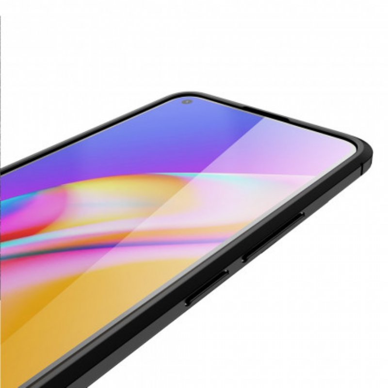 Skal Realme 8 / 8 Pro Dubbel Linje Litchi Läder Effekt