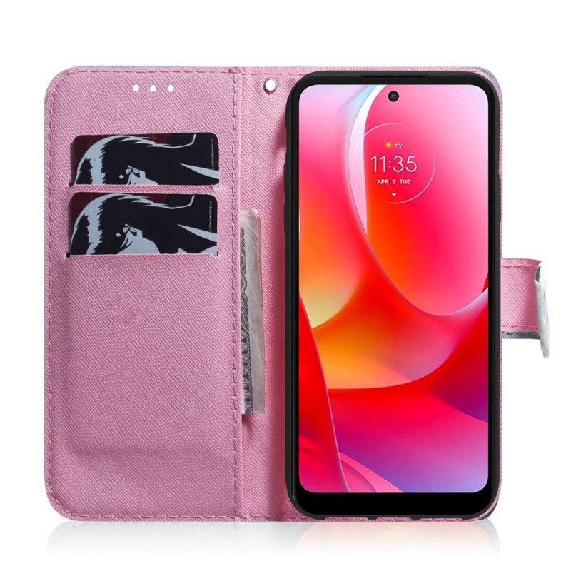 Fodral Oppo Find X5 Lite Blomma Dusty Pink