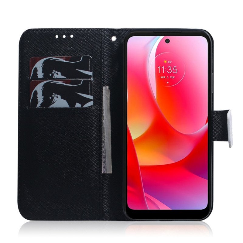 Läderfodral Oppo Find X5 Lite Hundreflektion