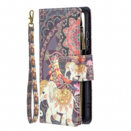 Fodral Xiaomi Redmi Note 10 / 10S Elephant Zip-ficka