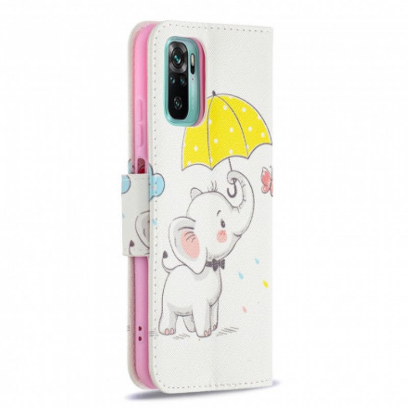 Folio-fodral Xiaomi Redmi Note 10 / 10S Baby Elefant