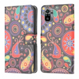 Läderfodral Xiaomi Redmi Note 10 / 10S Galaxy Design