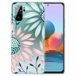 Mobilskal Xiaomi Redmi Note 10 / 10S Transparent En Blomma