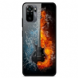 Skal Xiaomi Redmi Note 10 / 10S Gitarr I Härdat Glas