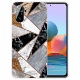 Skal Xiaomi Redmi Note 10 / 10S Marmor Med Intensiv Geometri