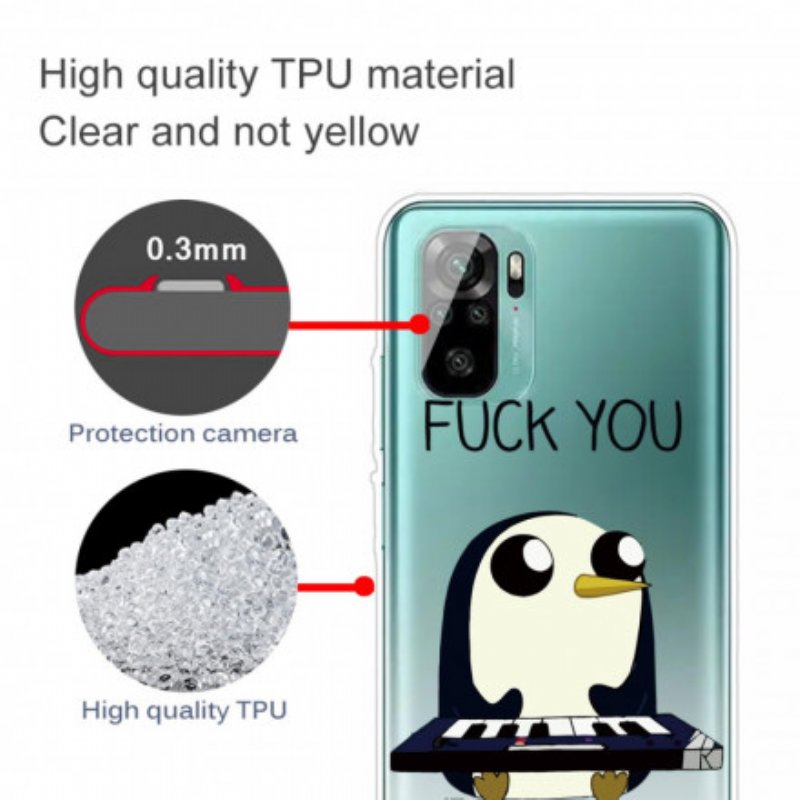 Skal Xiaomi Redmi Note 10 / 10S Penguin Knulla Dig