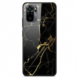 Skal Xiaomi Redmi Note 10 / 10S Supreme Marble Härdat Glas