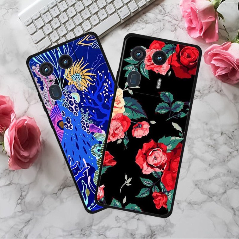 Skal För Motorola Edge 50 Ultra Mandala Blommor