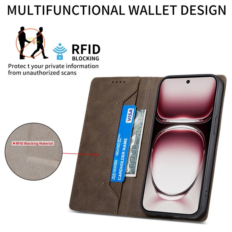 Folio-fodral Oppo Reno 12 Pro 5g Telefonfodral Rfid-blockering