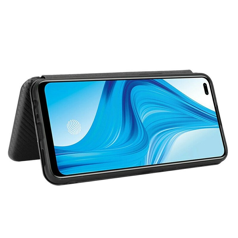 Folio-fodral Realme 7 Pro Läderfodral Färgad Kolsilikon