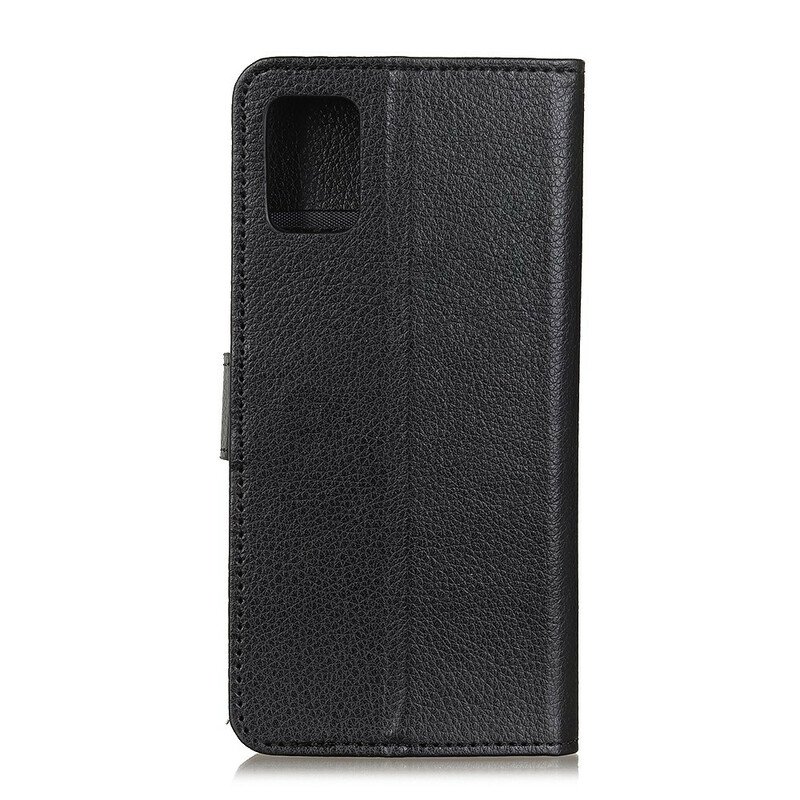 Folio-fodral Realme 7 Pro Traditionellt Litchi