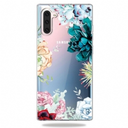 Skal Samsung Galaxy Note 10 Sömlös Akvarell Blommor