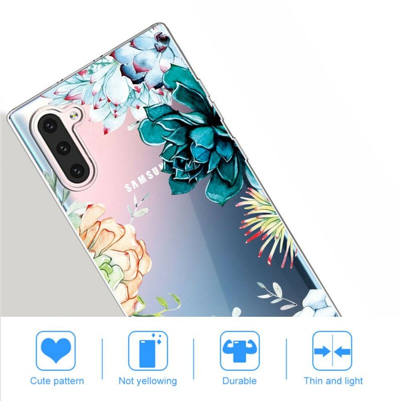 Skal Samsung Galaxy Note 10 Sömlös Akvarell Blommor