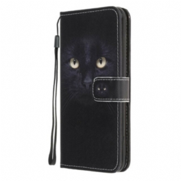 Fodral Samsung Galaxy M31 Med Kedjar Strappy Black Cat Eyes