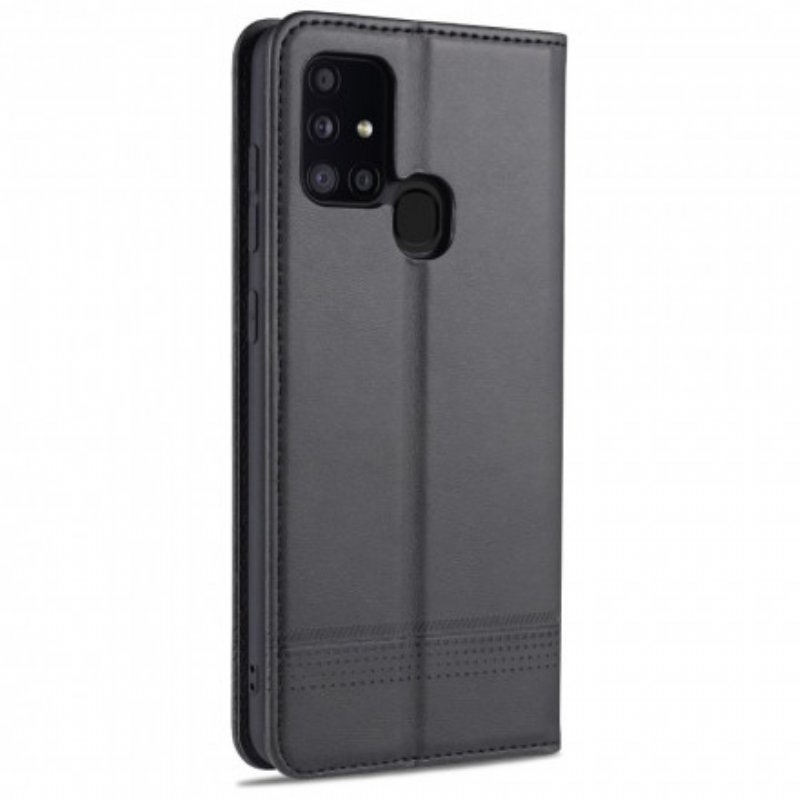 Folio-fodral Samsung Galaxy M31 Läderfodral Azns Läder Styling