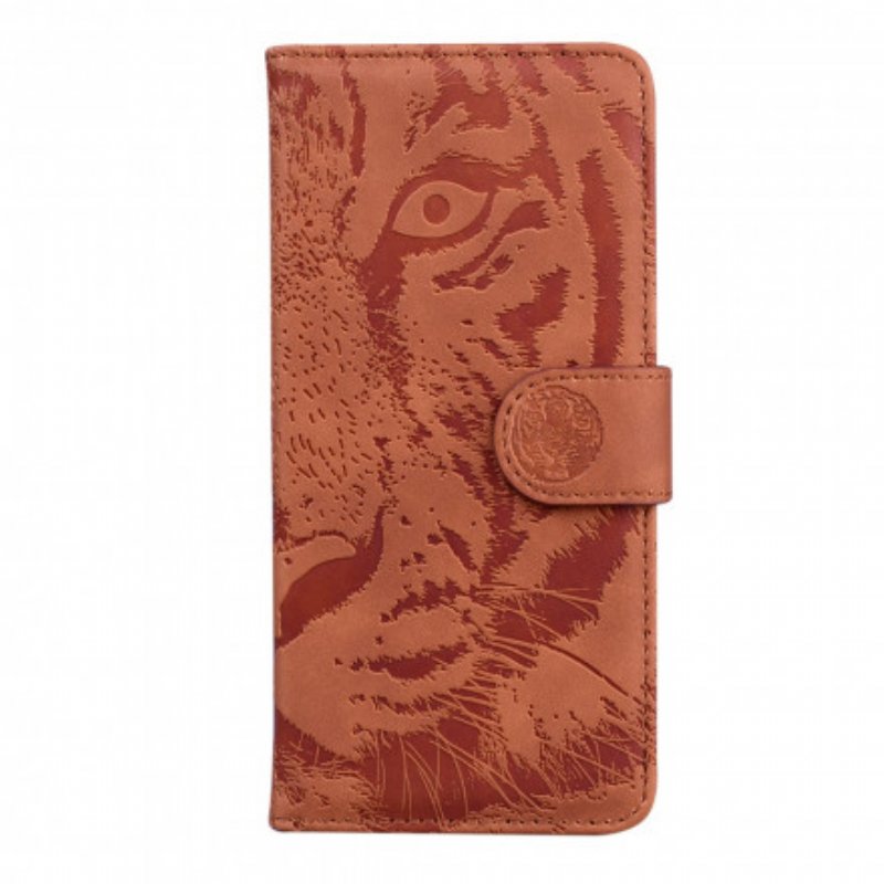 Fodral Motorola Edge 20 Tiger Face Print