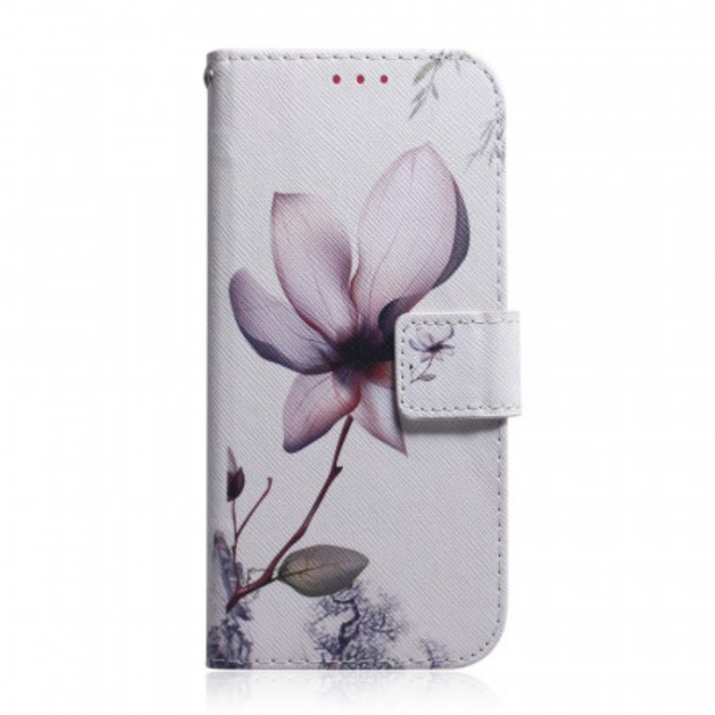 Fodral Huawei Nova 8i Blomma Dusty Pink