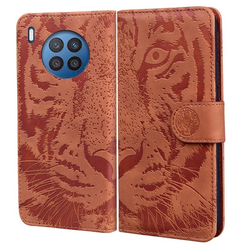 Fodral Huawei Nova 8i Tiger Face Print