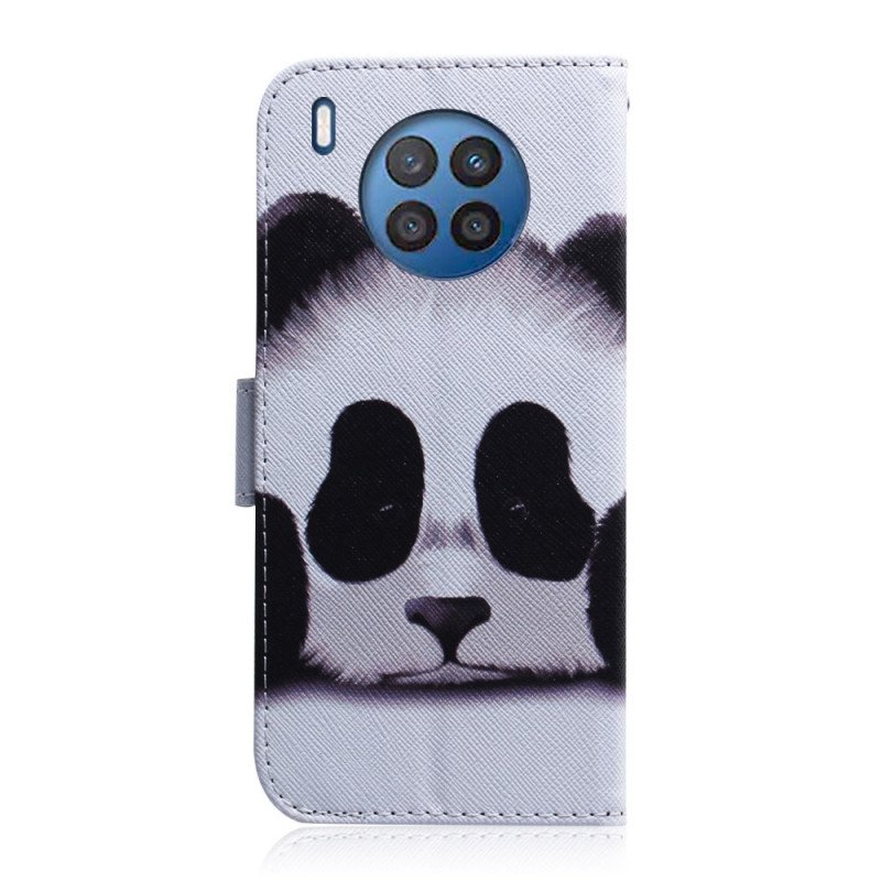 Folio-fodral Huawei Nova 8i Panda Ansikte