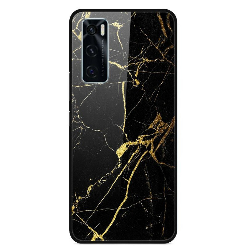 Mobilskal Vivo Y70 Supreme Marble Härdat Glas