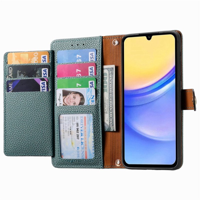 Fodral Samsung Galaxy A15 5g Hjärtmönster Och Rfid-skydd