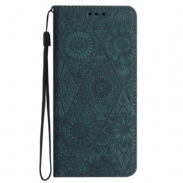 Folio-fodral Samsung Galaxy A15 5g Telefonfodral Patchwork Med Rem