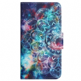 Skyddsfodral Samsung Galaxy A15 5g Stjärnhimmel Och Lanyard Mandala