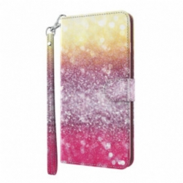 Fodral Xiaomi Redmi Note 9 Pro 5G Light Spot Glitter Magenta