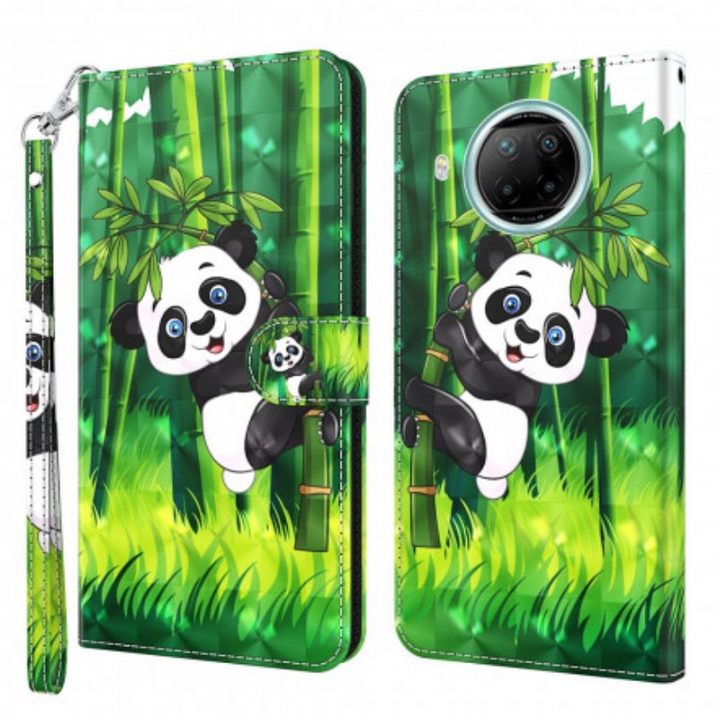 Fodral Xiaomi Redmi Note 9 Pro 5G Light Spot Panda Och Bambu