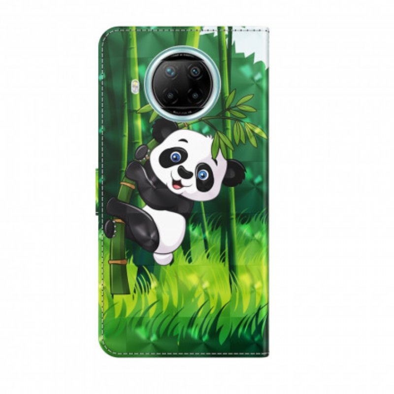 Fodral Xiaomi Redmi Note 9 Pro 5G Light Spot Panda Och Bambu