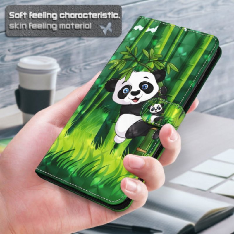 Fodral Xiaomi Redmi Note 9 Pro 5G Light Spot Panda Och Bambu